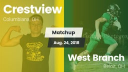 Matchup: Crestview vs. West Branch  2018