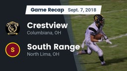 Recap: Crestview  vs. South Range 2018