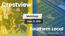 Matchup: Crestview vs. Southern Local  2019