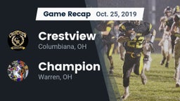 Recap: Crestview  vs. Champion  2019