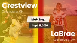 Matchup: Crestview vs. LaBrae  2020