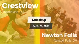 Matchup: Crestview vs. Newton Falls  2020