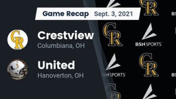Recap: Crestview  vs. United  2021