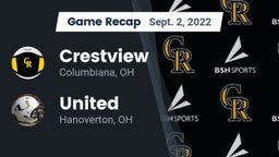 Recap: Crestview  vs. United  2022