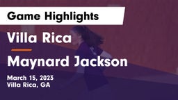 Villa Rica  vs Maynard Jackson  Game Highlights - March 15, 2023