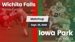Matchup: Wichita Falls High vs. Iowa Park  2020