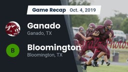 Recap: Ganado  vs. Bloomington  2019