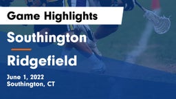 Southington  vs Ridgefield  Game Highlights - June 1, 2022
