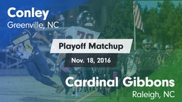 Matchup: Conley vs. Cardinal Gibbons  2016