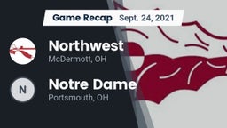 Recap: Northwest  vs. Notre Dame  2021