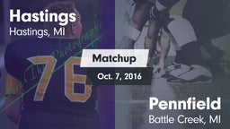 Matchup: Hastings vs. Pennfield  2016