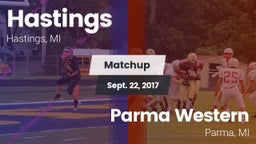 Matchup: Hastings vs. Parma Western  2017