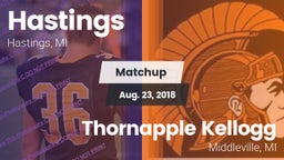 Matchup: Hastings vs. Thornapple Kellogg  2018