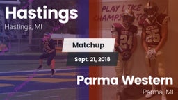 Matchup: Hastings vs. Parma Western  2018