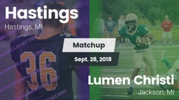 Matchup: Hastings vs. Lumen Christi  2018