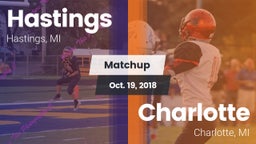 Matchup: Hastings vs. Charlotte  2018