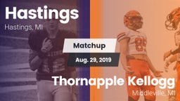 Matchup: Hastings vs. Thornapple Kellogg  2019