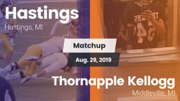 Matchup: Hastings vs. Thornapple Kellogg  2019