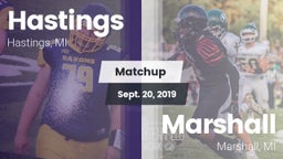 Matchup: Hastings vs. Marshall  2019