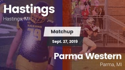 Matchup: Hastings vs. Parma Western  2019