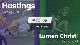 Matchup: Hastings vs. Lumen Christi  2019