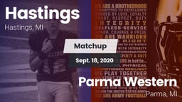 Matchup: Hastings vs. Parma Western  2020