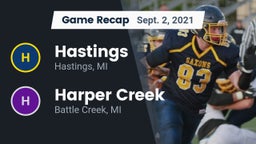 Recap: Hastings  vs. Harper Creek  2021