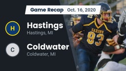 Recap: Hastings  vs. Coldwater  2020