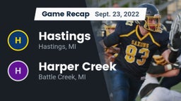 Recap: Hastings  vs. Harper Creek  2022