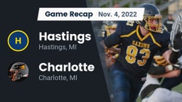 Recap: Hastings  vs. Charlotte  2022