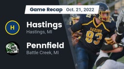 Recap: Hastings  vs. Pennfield  2022