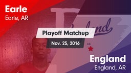 Matchup: Earle vs. England  2016