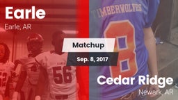 Matchup: Earle vs. Cedar Ridge  2017