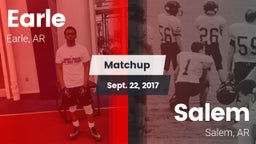 Matchup: Earle vs. Salem  2017