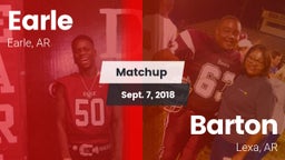 Matchup: Earle vs. Barton  2018