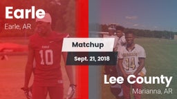 Matchup: Earle vs. Lee County  2018