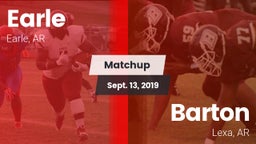 Matchup: Earle vs. Barton  2019