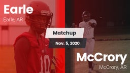 Matchup: Earle vs. McCrory  2020