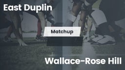 Matchup: East Duplin vs. Wallace-Rose Hill 2016