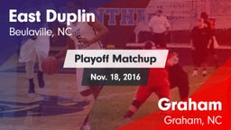 Matchup: East Duplin vs. Graham  2016