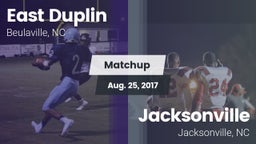 Matchup: East Duplin vs. Jacksonville  2017