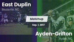 Matchup: East Duplin vs. Ayden-Grifton  2017