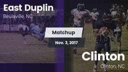 Matchup: East Duplin vs. Clinton  2017