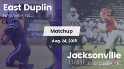 Matchup: East Duplin vs. Jacksonville  2018