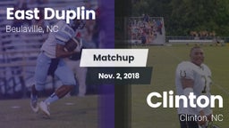 Matchup: East Duplin vs. Clinton  2018