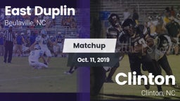 Matchup: East Duplin vs. Clinton  2019