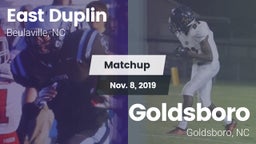 Matchup: East Duplin vs. Goldsboro  2019