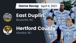 Recap: East Duplin  vs. Hertford County  2021