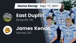 Recap: East Duplin  vs. James Kenan  2021