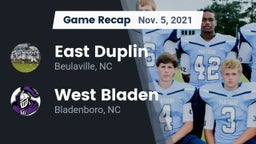 Recap: East Duplin  vs. West Bladen  2021